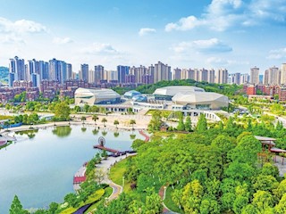 美麗的大足城區